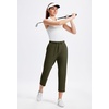 image:imageAlaroo Womens Golf Pants 78 Stretch Ankle High Waisted Travel PantsSage Green