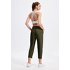 image:imageAlaroo Womens Golf Pants 78 Stretch Ankle High Waisted Travel PantsSage Green