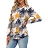 image:imageAlaroo Womens Long Sleeve Shirts 2026 Fall Tunic Tops Crewneck Blouses PrintPrint 02