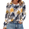 image:imageAlaroo Womens Long Sleeve Shirts 2026 Fall Tunic Tops Crewneck Blouses PrintPrint 02
