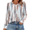 image:imageAlaroo Womens Long Sleeve Shirts 2026 Fall Tunic Tops Crewneck Blouses PrintPrint 03