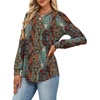 image:imageAlaroo Womens Long Sleeve Shirts 2026 Fall Tunic Tops Crewneck Blouses PrintPrint 04