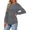 image:imageAlaroo Womens Long Sleeve Shirts 2026 Fall Tunic Tops Crewneck Blouses PrintPrint 06