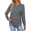 image:imageAlaroo Womens Long Sleeve Shirts 2026 Fall Tunic Tops Crewneck Blouses PrintPrint 06