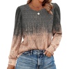 image:imageAlaroo Womens Long Sleeve Shirts 2026 Fall Tunic Tops Crewneck Blouses PrintPrint 08
