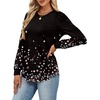 image:imageAlaroo Womens Long Sleeve Shirts 2026 Fall Tunic Tops Crewneck Blouses PrintPrint 09