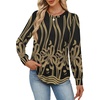 image:imageAlaroo Womens Long Sleeve Shirts 2026 Fall Tunic Tops Crewneck Blouses PrintPrint 10