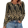 image:imageAlaroo Womens Long Sleeve Shirts 2026 Fall Tunic Tops Crewneck Blouses PrintPrint 10