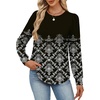 image:imageAlaroo Womens Long Sleeve Shirts 2026 Fall Tunic Tops Crewneck Blouses PrintPrint 11