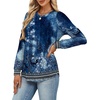 image:imageAlaroo Womens Long Sleeve Shirts 2026 Fall Tunic Tops Crewneck Blouses PrintPrint 13