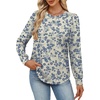 image:imageAlaroo Womens Long Sleeve Shirts 2026 Fall Tunic Tops Crewneck Blouses PrintPrint 14