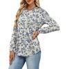 image:imageAlaroo Womens Long Sleeve Shirts 2026 Fall Tunic Tops Crewneck Blouses PrintPrint 14