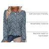 image:imageAlaroo Womens Long Sleeve Shirts 2026 Fall Tunic Tops Crewneck Blouses PrintPrint 15