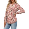 image:imageAlaroo Womens Long Sleeve Shirts 2026 Fall Tunic Tops Crewneck Blouses PrintPrint 17