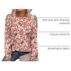 image:imageAlaroo Womens Long Sleeve Shirts 2026 Fall Tunic Tops Crewneck Blouses PrintPrint 17