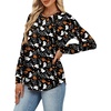 image:imageAlaroo Womens Long Sleeve Shirts 2026 Fall Tunic Tops Crewneck Blouses PrintPrint 19