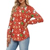 image:imageAlaroo Womens Long Sleeve Shirts 2026 Fall Tunic Tops Crewneck Blouses PrintPrint 23