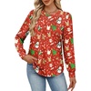 image:imageAlaroo Womens Long Sleeve Shirts 2026 Fall Tunic Tops Crewneck Blouses PrintPrint 23