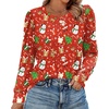 image:imageAlaroo Womens Long Sleeve Shirts 2026 Fall Tunic Tops Crewneck Blouses PrintPrint 23
