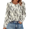 image:imageAlaroo Womens Long Sleeve Shirts 2026 Fall Tunic Tops Crewneck Blouses PrintPrint 24