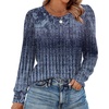 image:imageAlaroo Womens Long Sleeve Shirts 2026 Fall Tunic Tops Crewneck Blouses PrintPrint 26