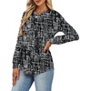 image:imageAlaroo Womens Long Sleeve Shirts 2026 Fall Tunic Tops Crewneck Blouses PrintPrint 28