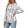 image:imageAlaroo Womens Long Sleeve Shirts 2026 Fall Tunic Tops Crewneck Blouses PrintPrint 30