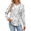 image:imageAlaroo Womens Long Sleeve Shirts 2026 Fall Tunic Tops Crewneck Blouses PrintPrint 30