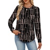 image:imageAlaroo Womens Long Sleeve Shirts 2026 Fall Tunic Tops Crewneck Blouses PrintPrint 31