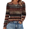 image:imageAlaroo Womens Long Sleeve Shirts 2026 Fall Tunic Tops Crewneck Blouses PrintPrint 32