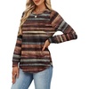 image:imageAlaroo Womens Long Sleeve Shirts 2026 Fall Tunic Tops Crewneck Blouses PrintPrint 32