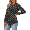 image:imageAlaroo Womens Long Sleeve Shirts 2026 Fall Tunic Tops Crewneck Blouses PrintPrint 33