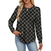 image:imageAlaroo Womens Long Sleeve Shirts 2026 Fall Tunic Tops Crewneck Blouses PrintPrint 33
