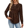 image:imageAlaroo Womens Long Sleeve Shirts 2026 Fall Tunic Tops Crewneck Blouses PrintPrint 34