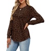 image:imageAlaroo Womens Long Sleeve Shirts 2026 Fall Tunic Tops Crewneck Blouses PrintPrint 34