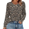 image:imageAlaroo Womens Long Sleeve Shirts 2026 Fall Tunic Tops Crewneck Blouses PrintPrint 35