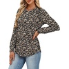 image:imageAlaroo Womens Long Sleeve Shirts 2026 Fall Tunic Tops Crewneck Blouses PrintPrint 35