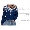 image:imageAlaroo Womens Long Sleeve Shirts 2026 Fall Tunic Tops Crewneck Blouses PrintPrint 36
