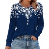image:imageAlaroo Womens Long Sleeve Shirts 2026 Fall Tunic Tops Crewneck Blouses PrintPrint 36