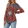 image:imageAlaroo Womens Long Sleeve Shirts 2026 Fall Tunic Tops Crewneck Blouses PrintPrint 37