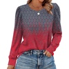 image:imageAlaroo Womens Long Sleeve Shirts 2026 Fall Tunic Tops Crewneck Blouses PrintPrint 38