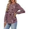 image:imageAlaroo Womens Long Sleeve Shirts 2026 Fall Tunic Tops Crewneck Blouses PrintPrint 39