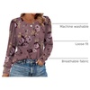 image:imageAlaroo Womens Long Sleeve Shirts 2026 Fall Tunic Tops Crewneck Blouses PrintPrint 39
