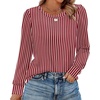 image:imageAlaroo Womens Long Sleeve Shirts 2026 Fall Tunic Tops Crewneck Blouses PrintPrint 40