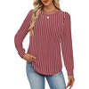 image:imageAlaroo Womens Long Sleeve Shirts 2026 Fall Tunic Tops Crewneck Blouses PrintPrint 40