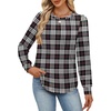 image:imageAlaroo Womens Long Sleeve Shirts 2026 Fall Tunic Tops Crewneck Blouses PrintPrint 41