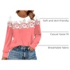 image:imageAlaroo Womens Long Sleeve Shirts 2026 Fall Tunic Tops Crewneck Blouses PrintPrint 42