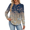image:imageAlaroo Womens Long Sleeve Shirts 2026 Fall Tunic Tops Crewneck Blouses PrintPrint 43