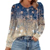 image:imageAlaroo Womens Long Sleeve Shirts 2026 Fall Tunic Tops Crewneck Blouses PrintPrint 43