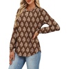 image:imageAlaroo Womens Long Sleeve Shirts 2026 Fall Tunic Tops Crewneck Blouses PrintPrint 44